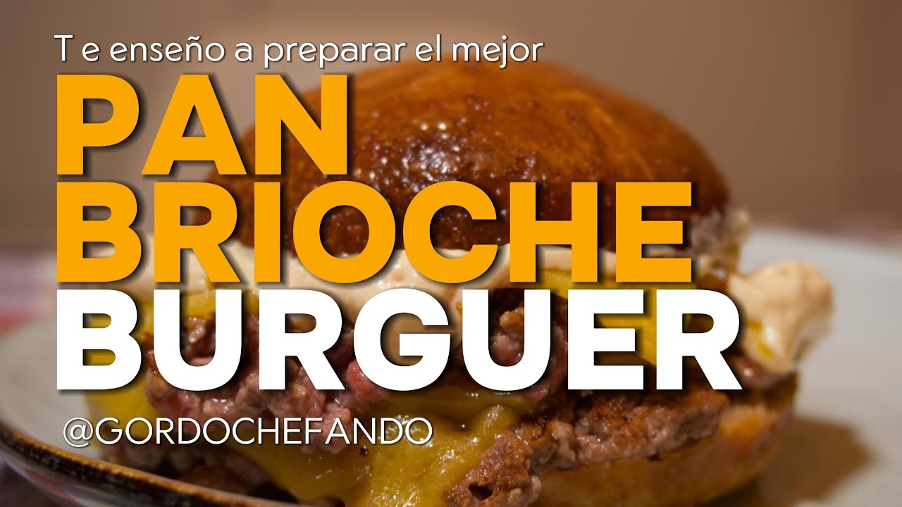 Pan de hamburguesa tipo brioche
