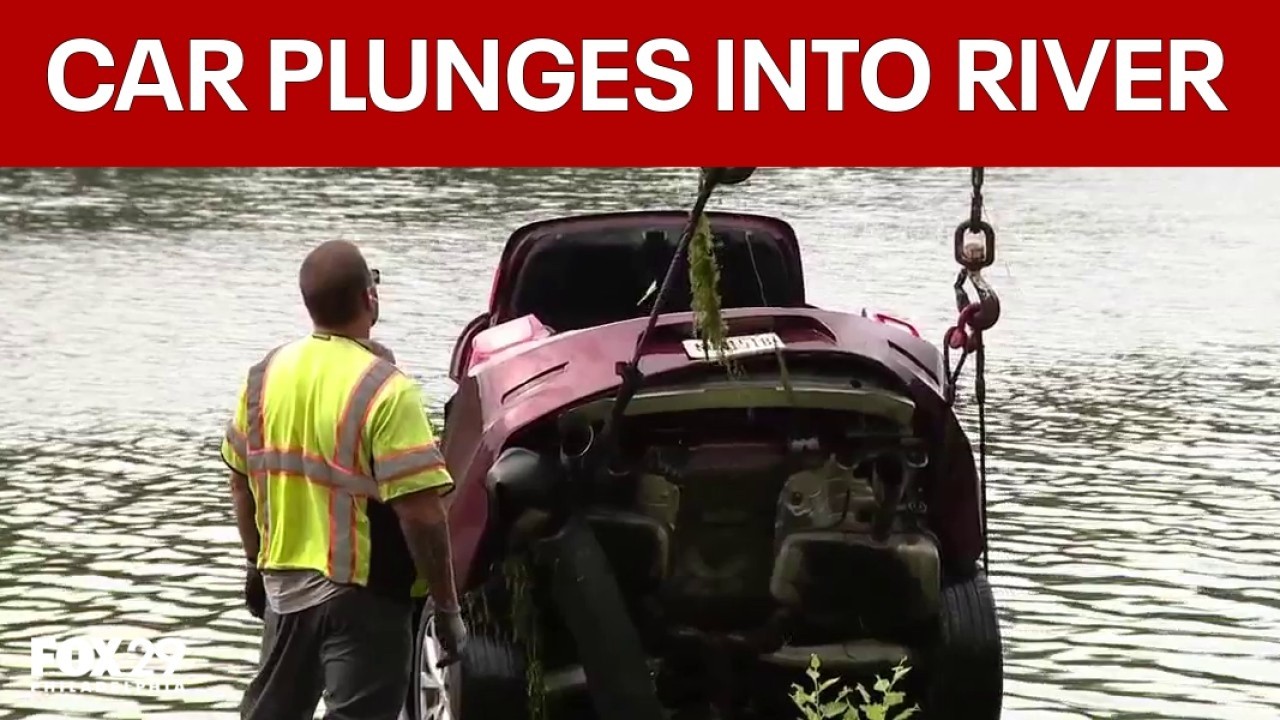 Car plunges into Schuylkill River; bystanders help