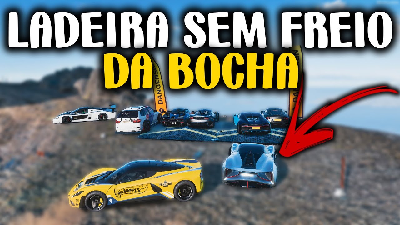 GALO CEGO ESTA DE VOLTA - LADEIRA SEM FREIO DA BOCHA - FORZA HORIZON 5 GAMEPLAY