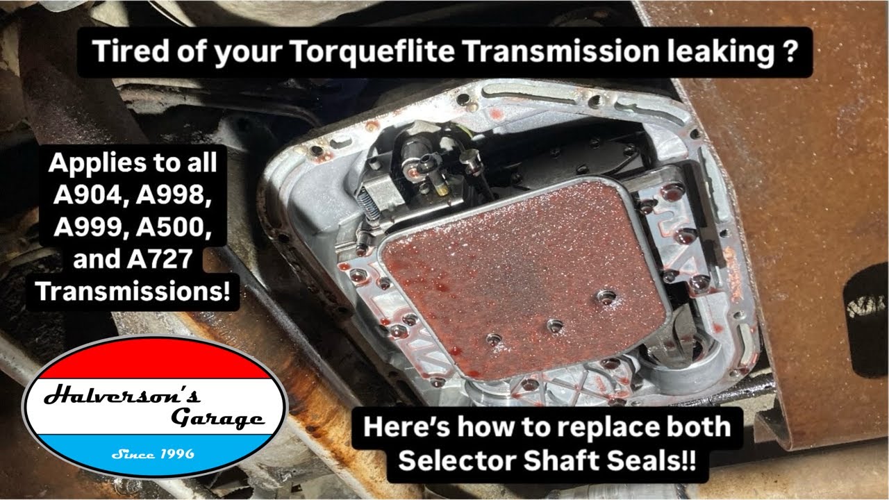 Tech Tips: Torqueflite Transmission Selector Shaft Seal Replacement!