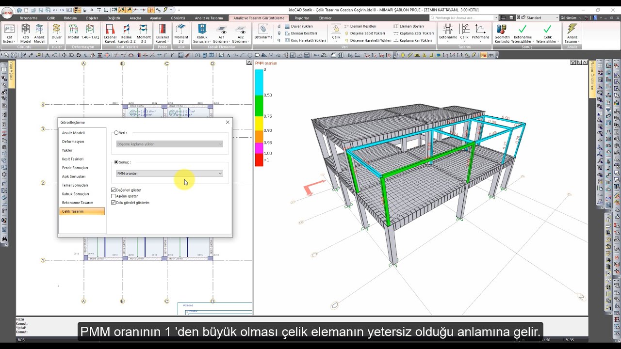 ideCAD Statik | &Ccedil;elik Tasarımı G&ouml;zden Ge&ccedil;irin - ideCAD Yapı Bilgi Modellemesi