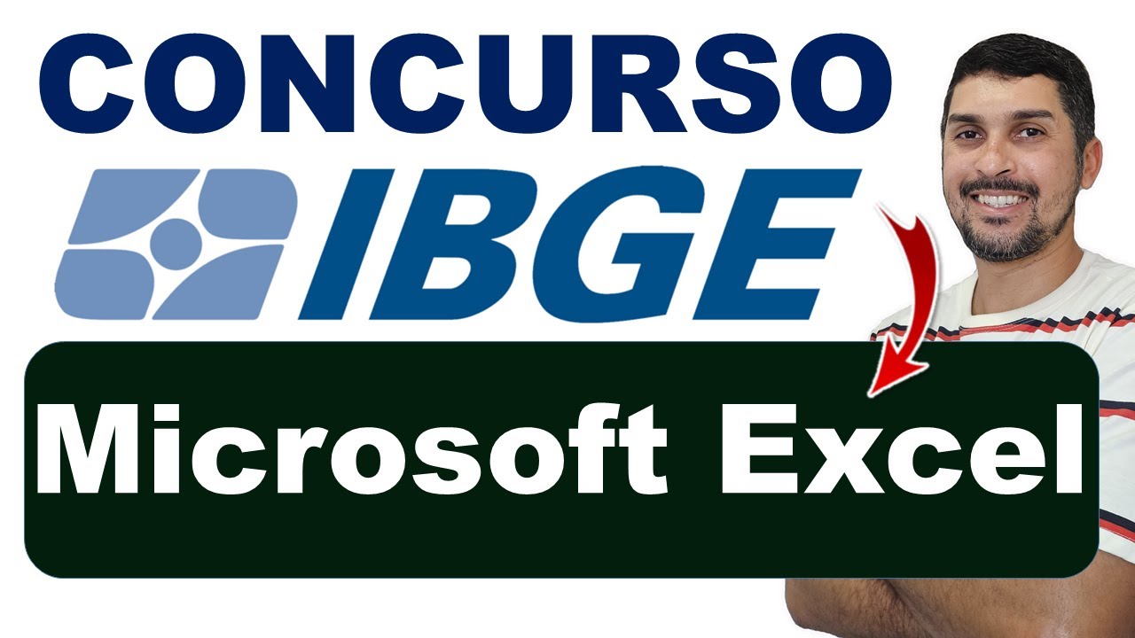 Concurso IBGE 2025 | Microsoft Excel Inserção de dados em células; Operações básicas soma, média ..