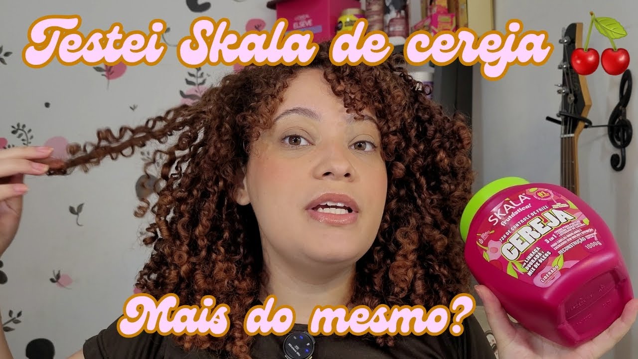 Skala CEREJA em cabelos cacheados/ Funciona mesmo?
