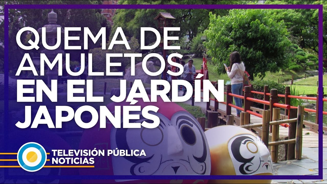 Quema de amuletos en el Jard&iacute;n Japon&eacute;s