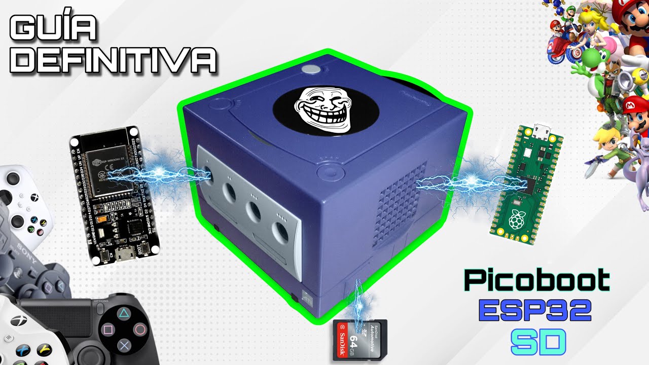 GAMECUBE MODIFICADA Picoboot y ESP32 que ESTALLE de capacidad, con esta GUÍA definitiva.