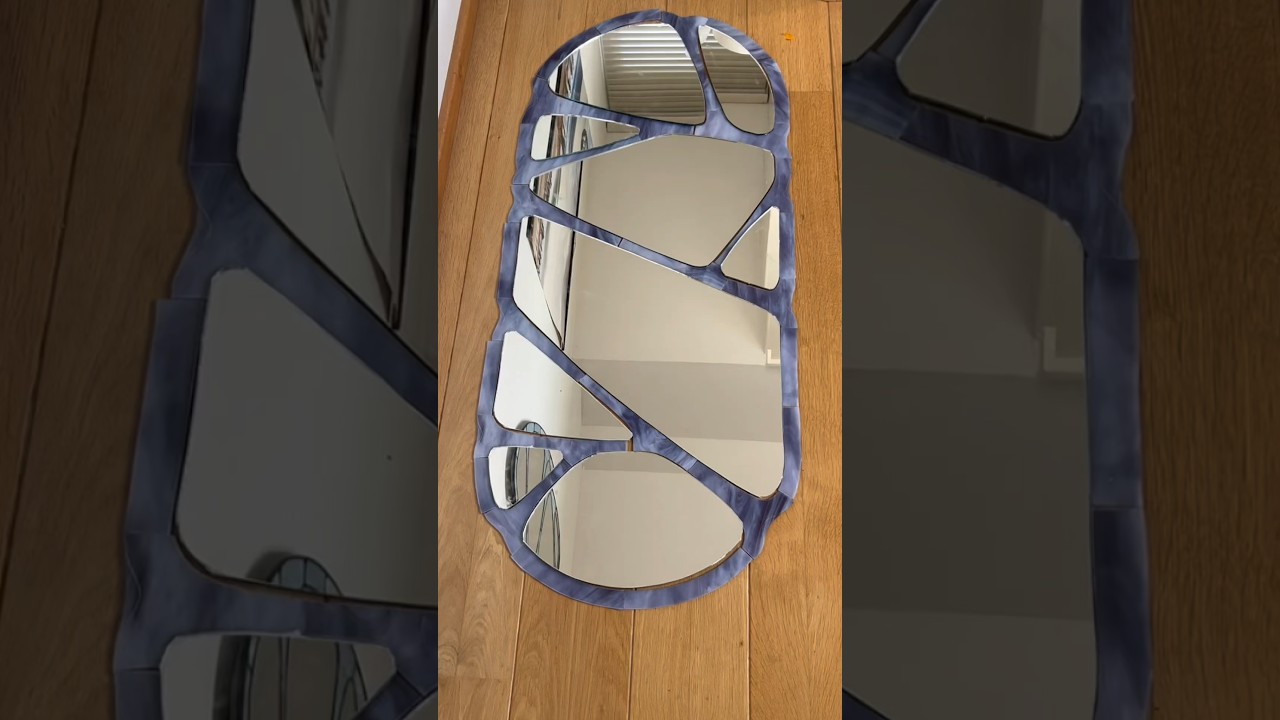 Part 1 of making the biggest stained glass mirror I ever made!