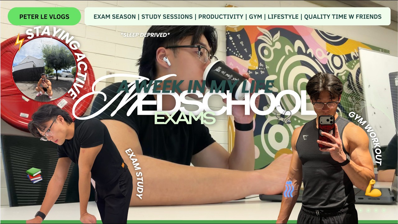 A WEEK IN MY LIFE DURING MEDSCHOOL EXAMS // PETER LE