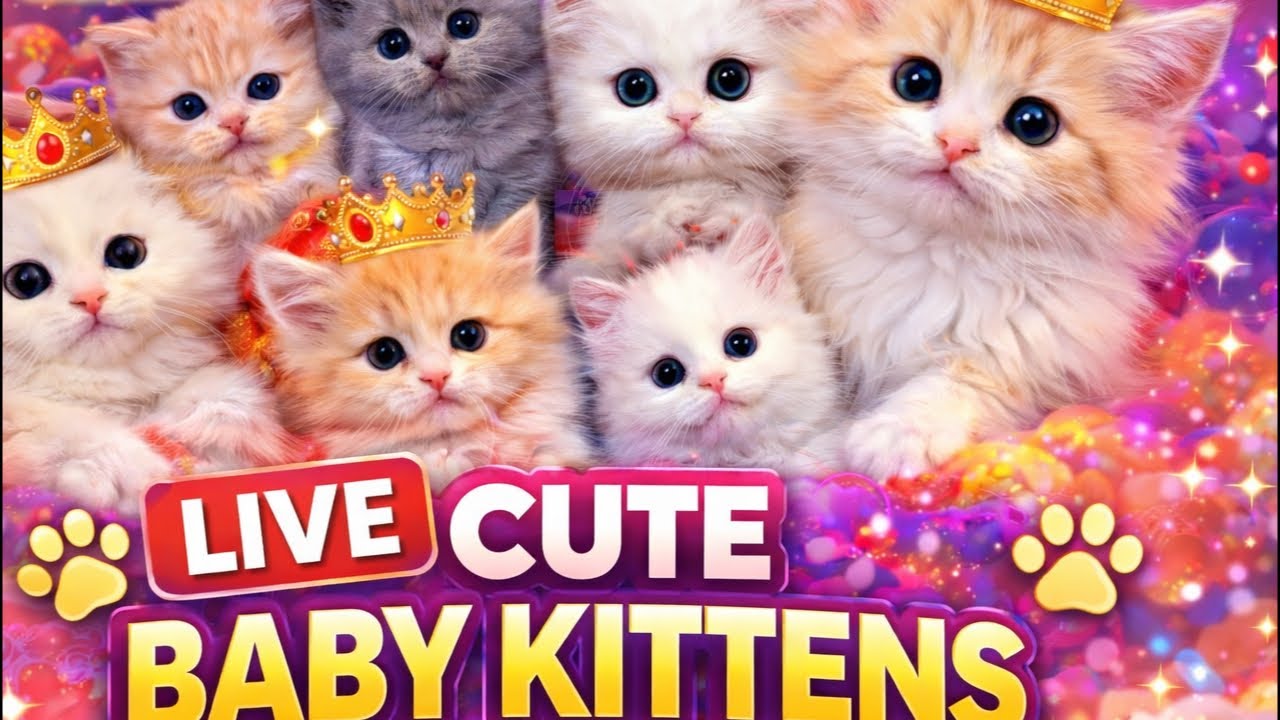 Cute kitten 🐾 Live[212] #cat#ytshorts #trending livestream #live #foryou #viralvideo #youtubeshorts
