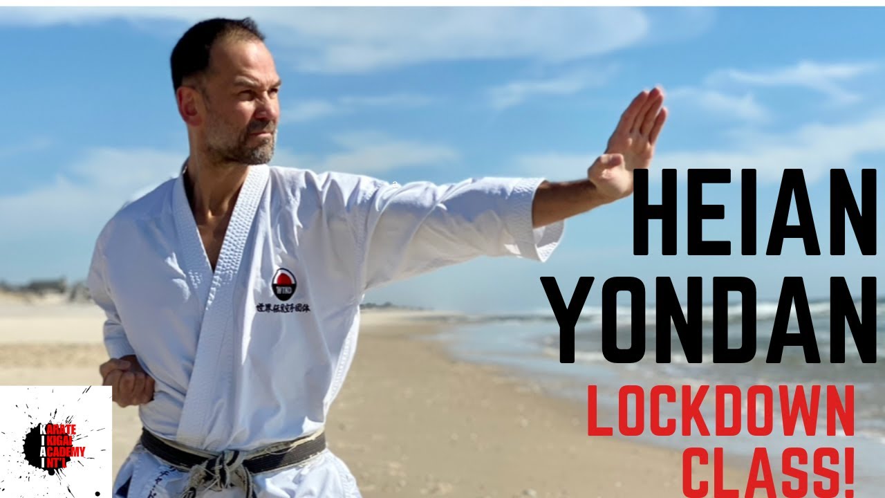 Kihon leading to Heian Yondan class 基本と平安四段の稽古
