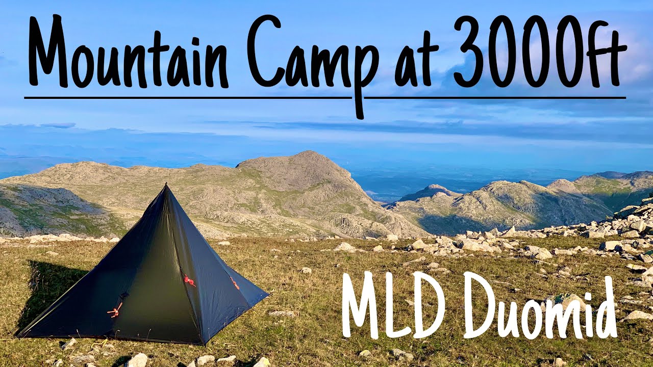 3000ft Solo Mountain Wild Camp on Ill Crag in the MLD Duomid