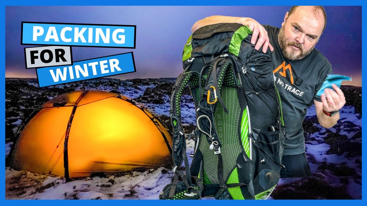 Packing my Osprey Exos 48l backpack for winter camping in the UK