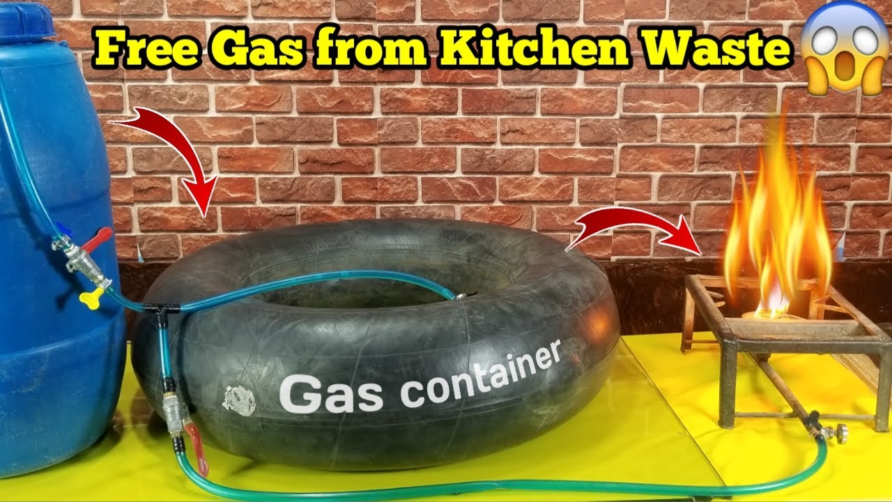 Как получить бесплатный газ из отходов фруктов и овощей | Биогазовая установка |