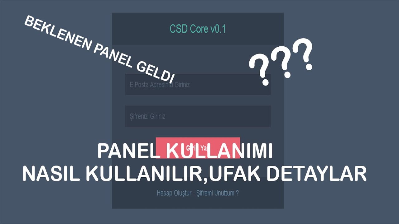 CSDuragi Yeni Panel Geldi [Nasıl Kullanılır]