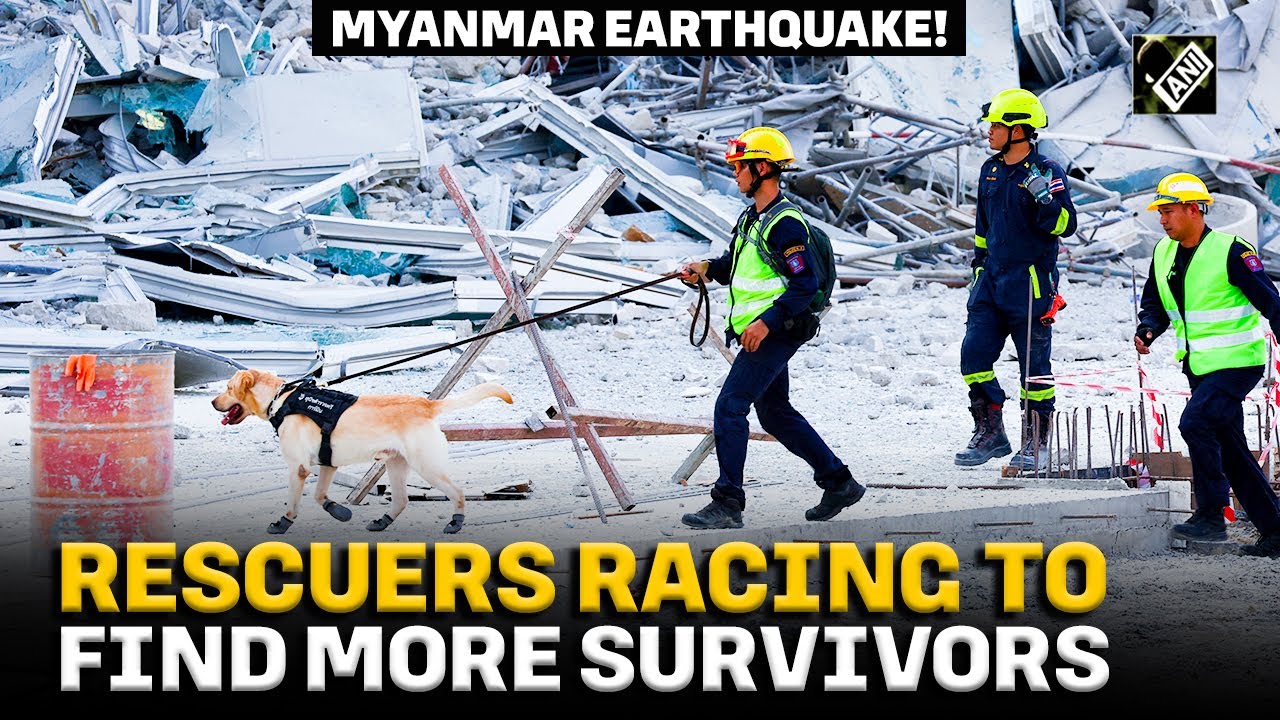 Rescuers racing to find more survivors in Mandalay after deadly 7.7 earthquake hits Myanmar