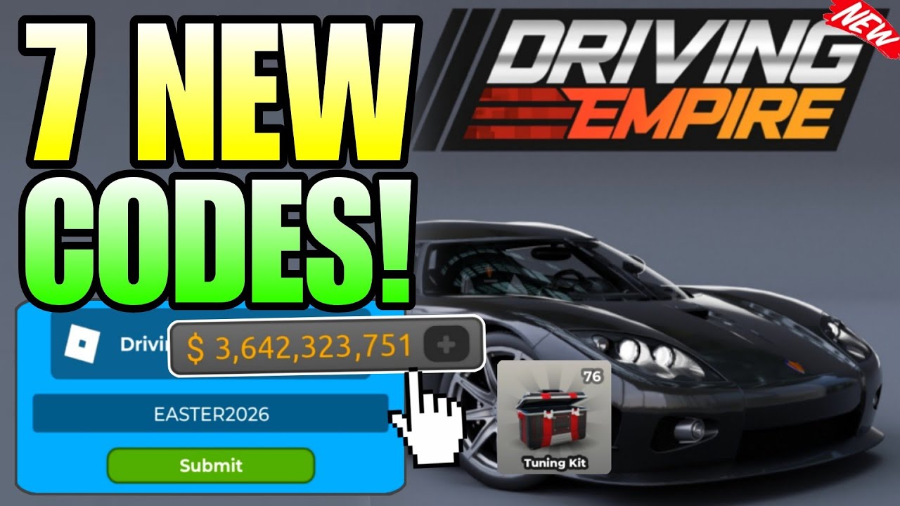 *UPDATE CODES* ALL WORKING CODES FOR DRIVING EMPIRE IN EASTER 2026 - ROBLOX DRIVING EMPIRE CODE 2026