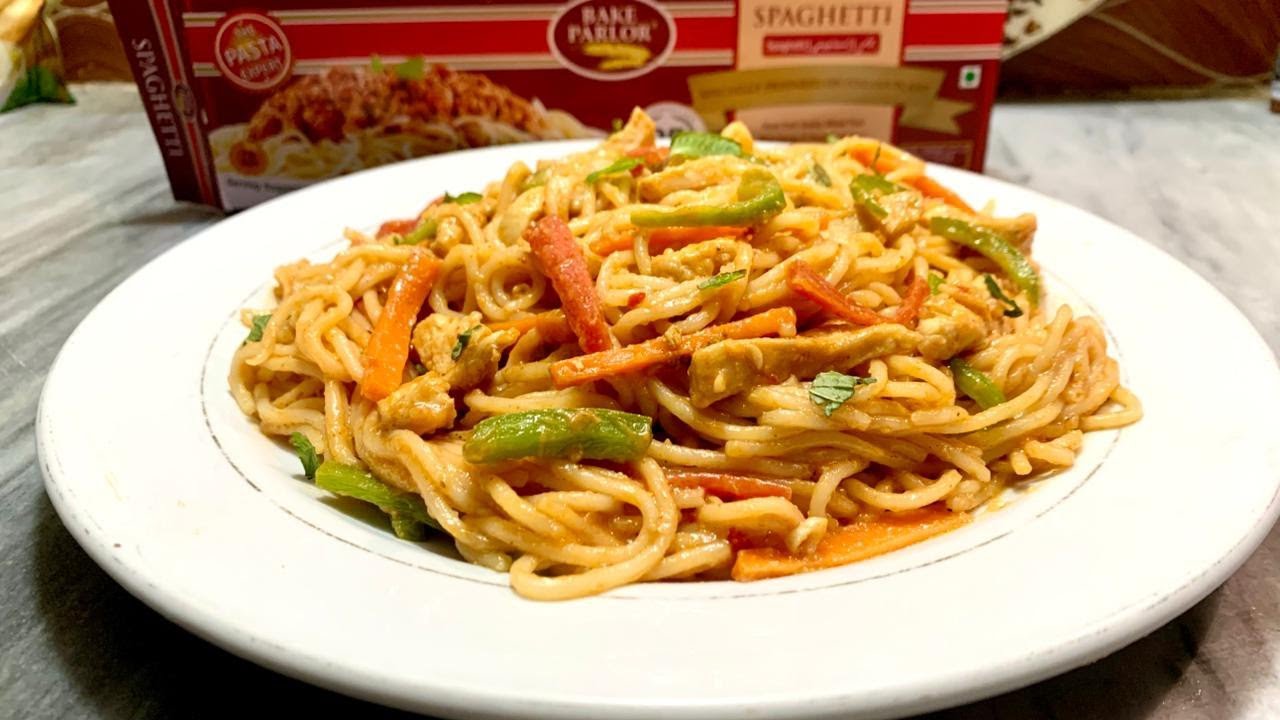Chicken Spaghetti Recipe | Chicken vegetable spaghetti | Spaghetti Recipe 