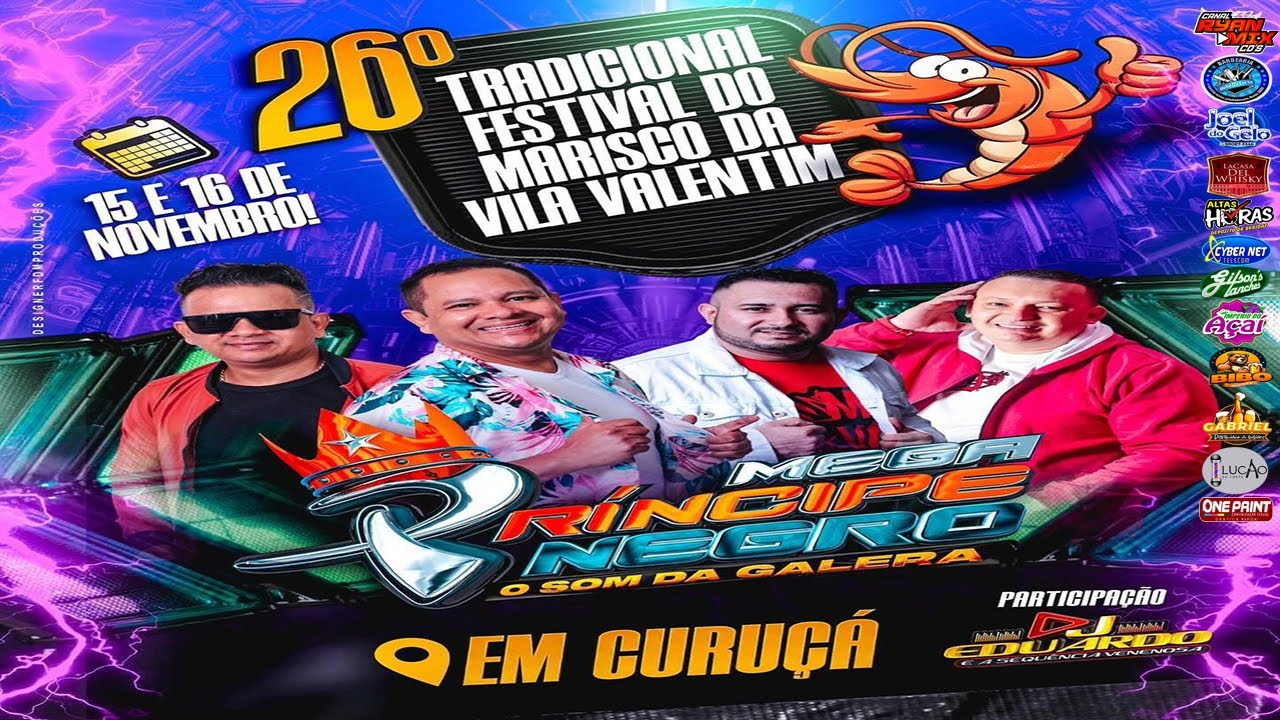 MEGA PRINCIPE NEGRO AO VIVO NO FESTIVAL DO MARISCO VILA VALENTIM 16-11-2025 DJ EDIELSON