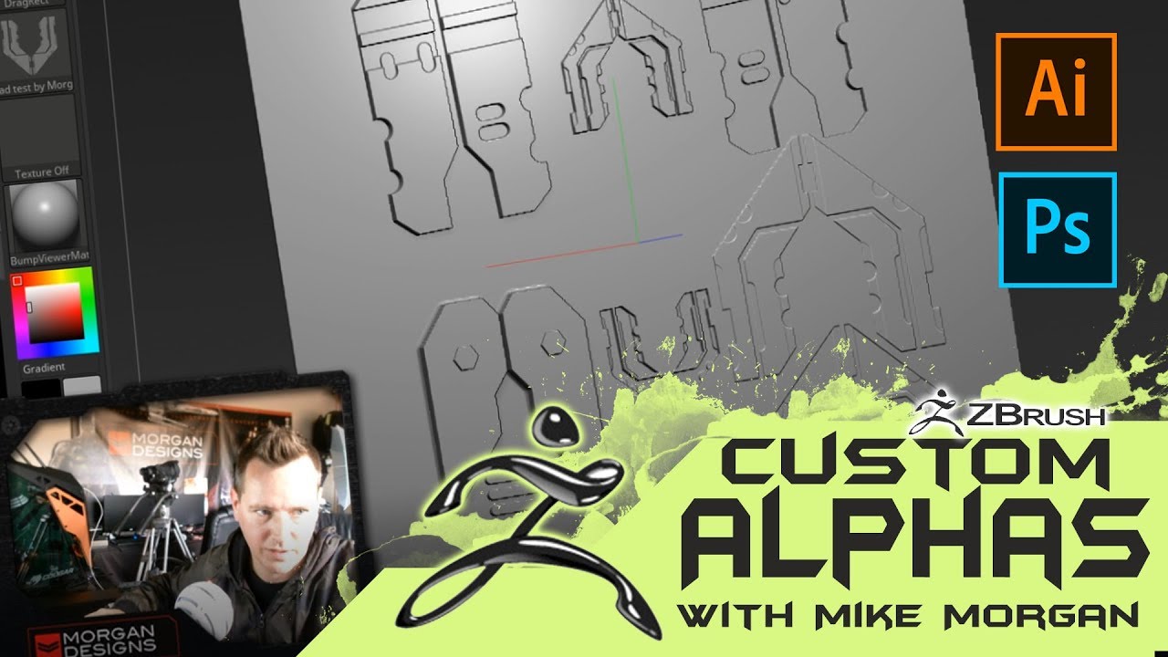 Making Alphas for Zbrush in Photoshop and Illustrator