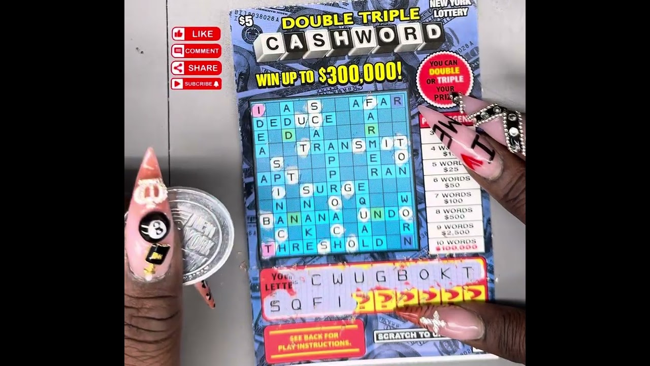 🤑 Double Triple Cashword Scratch-Off &ndash; 🎟 #ScratchOff #instanttickets #scratchers