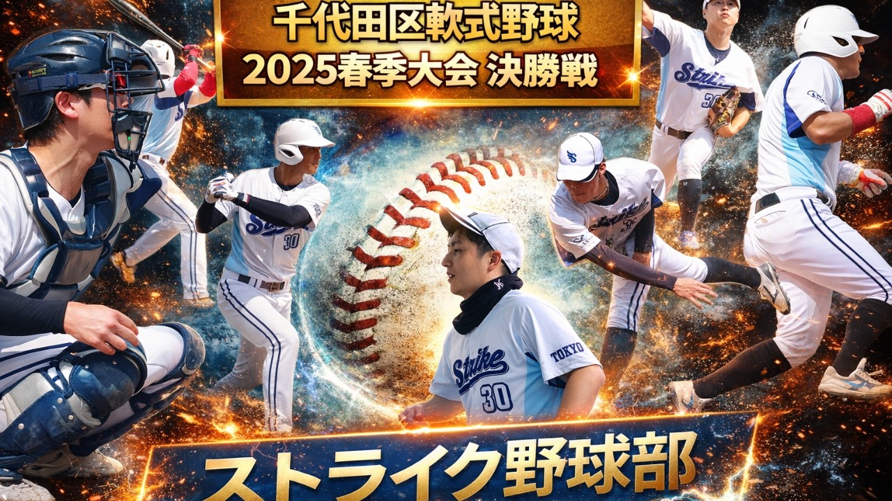 【衝撃の幕切れ】千代田区の頂点を決める死闘。ストライク野球部、運命の1球——。