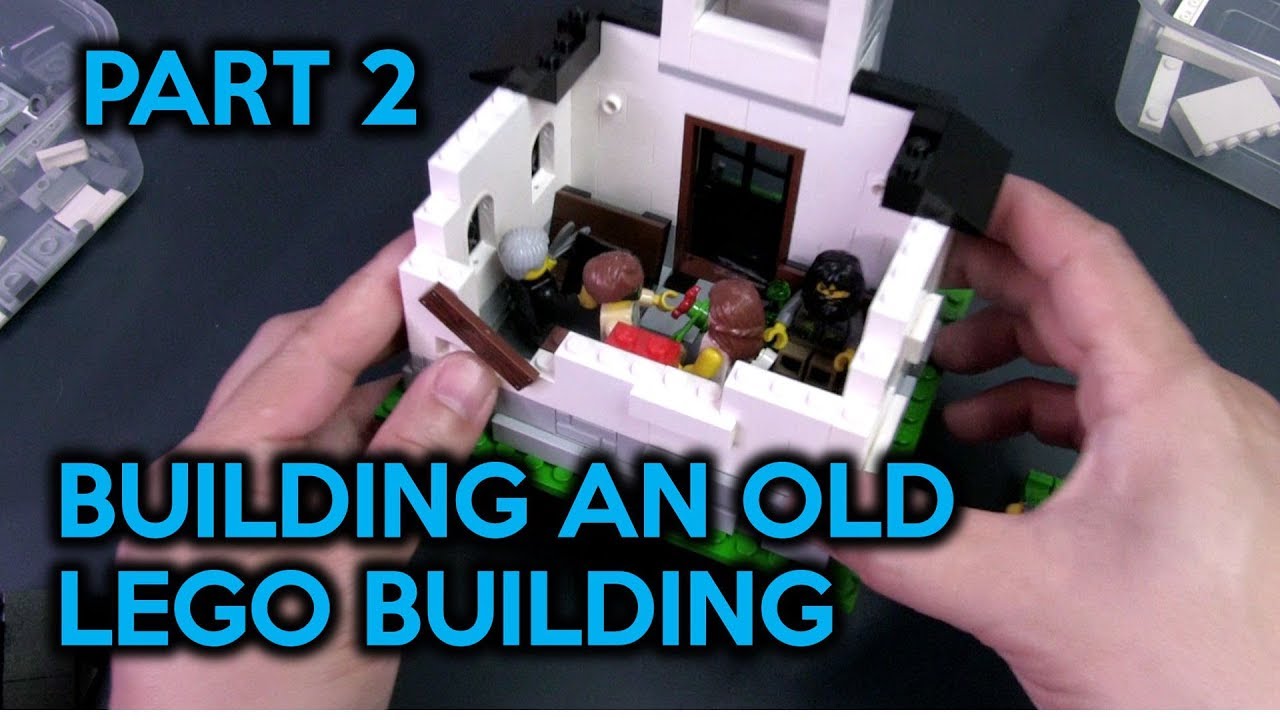 Building an Old LEGO Building from Start to Finish Part 2