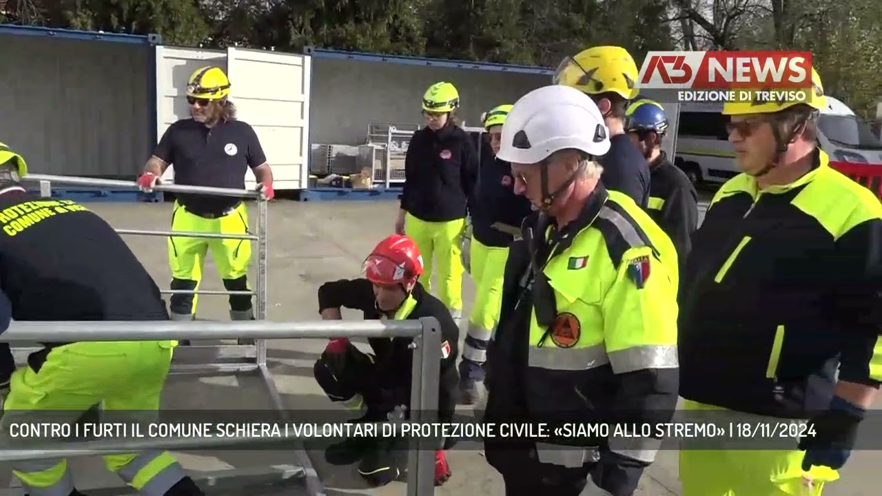 CONTRO I FURTI IL COMUNE SCHIERA I VOLONTARI DI PROTEZIONE CIVILE: «SIAMO ALLO STREMO» | 18/11/2024