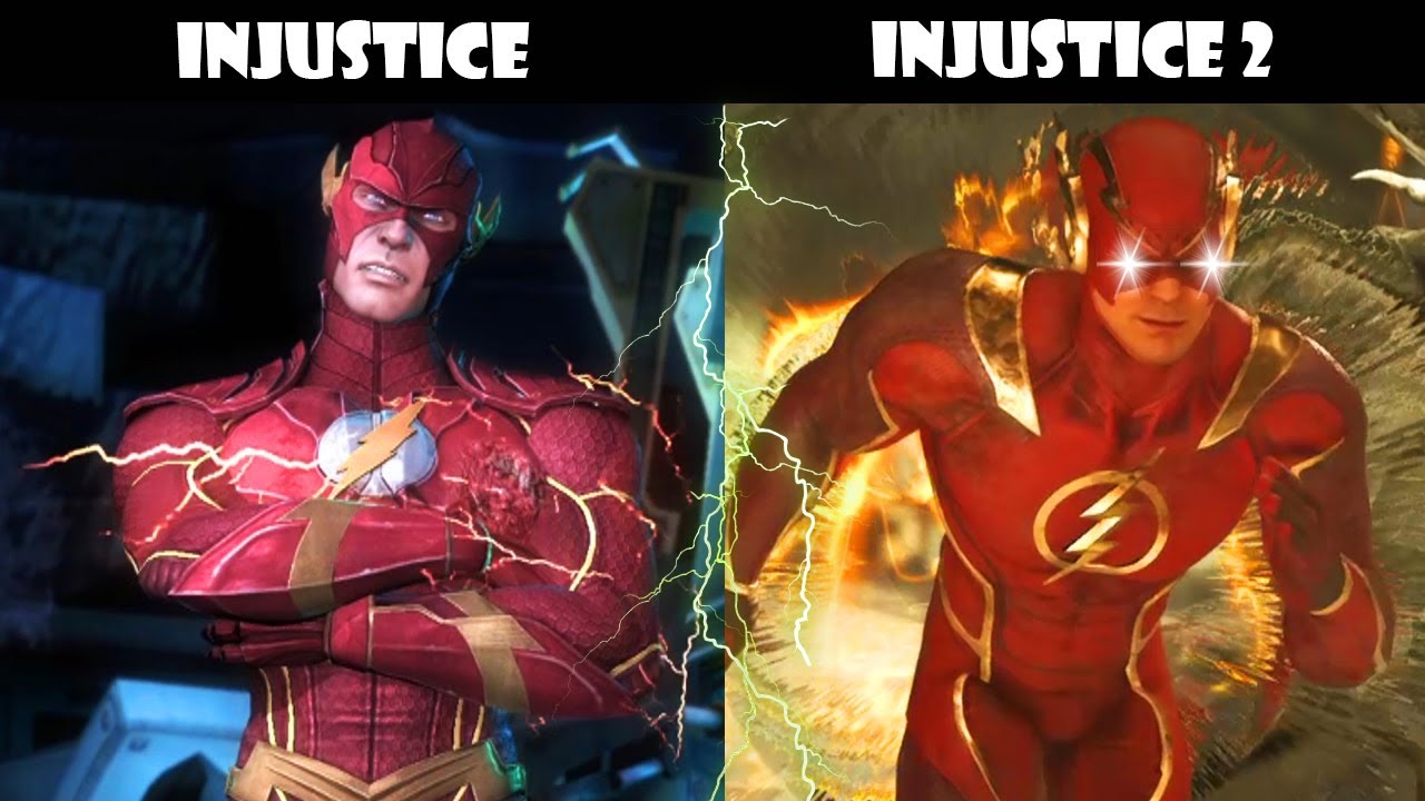 TODAS AS POSES DE VITÓRIA DE INJUSTICE 1 E 2 (comparação)