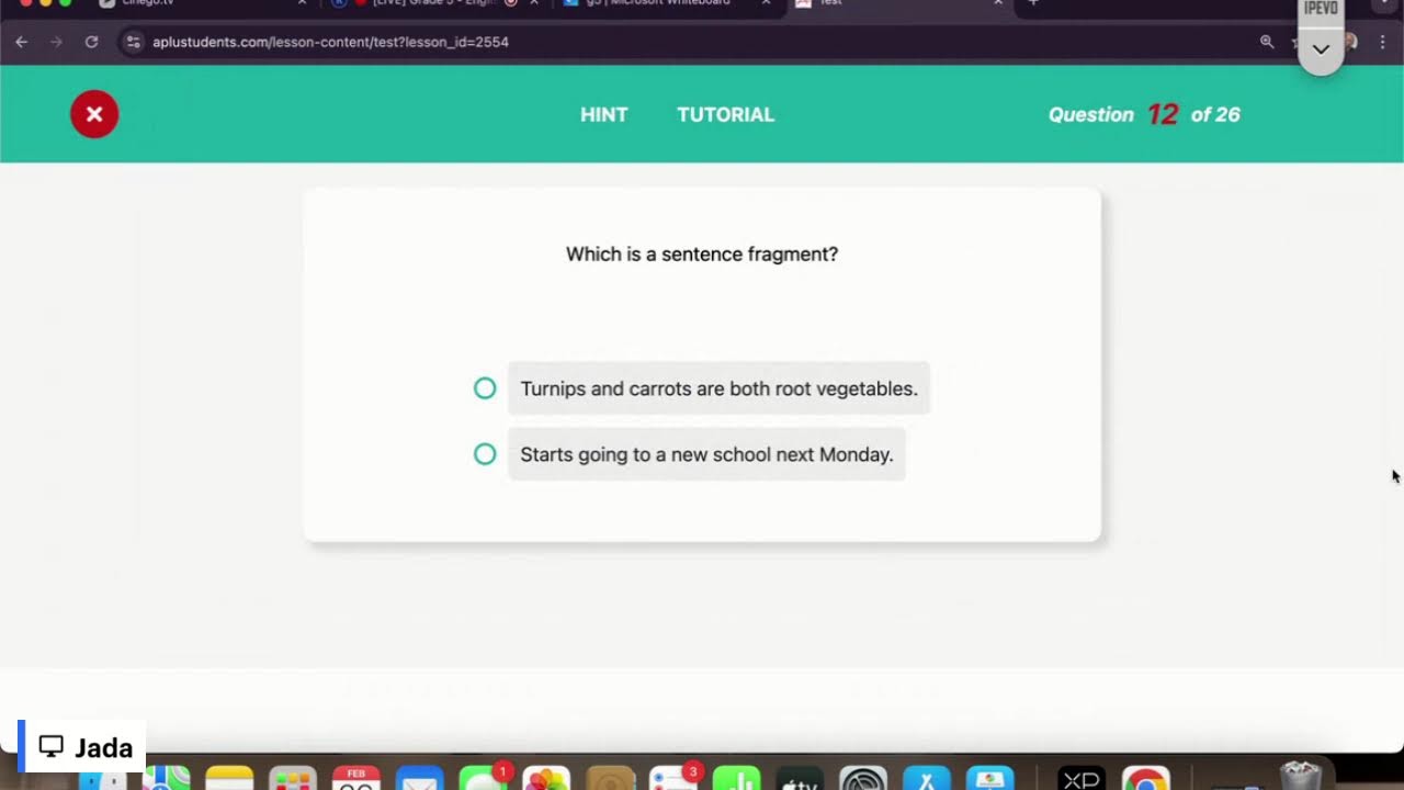 Grade 5 - English: Sentences, fragments, and run-ons