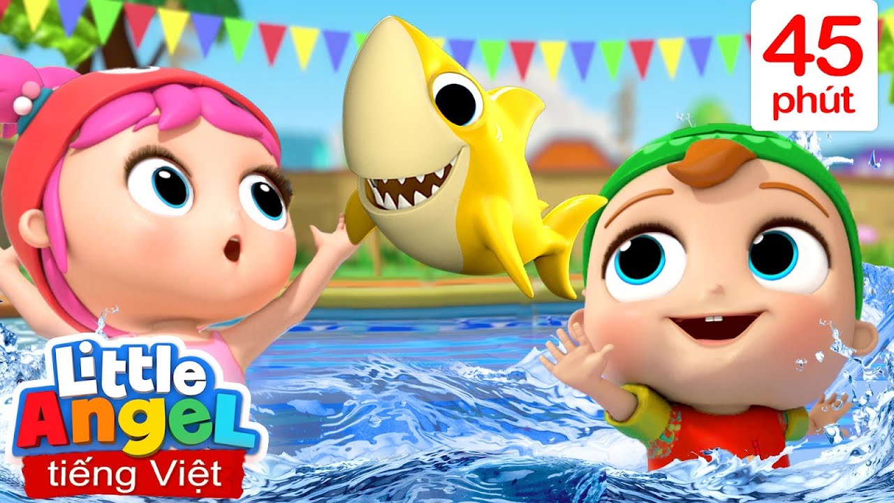 Baby Shark Doo Doo Cá Mập Con | Lính Cứu Hỏa Làm Nhiệm Vụ | Little Angel tiếng Việt Nhạc Thiếu Nhi