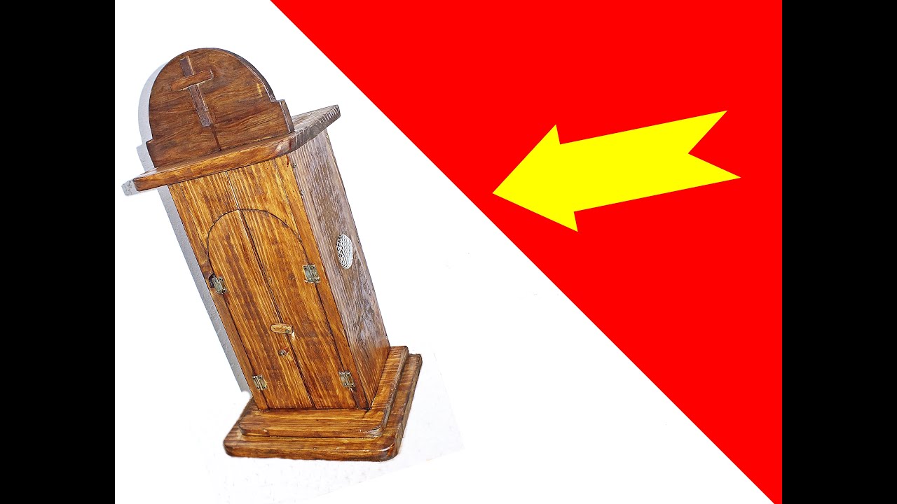 Reciclando madeira fazendo um Oratório com portas