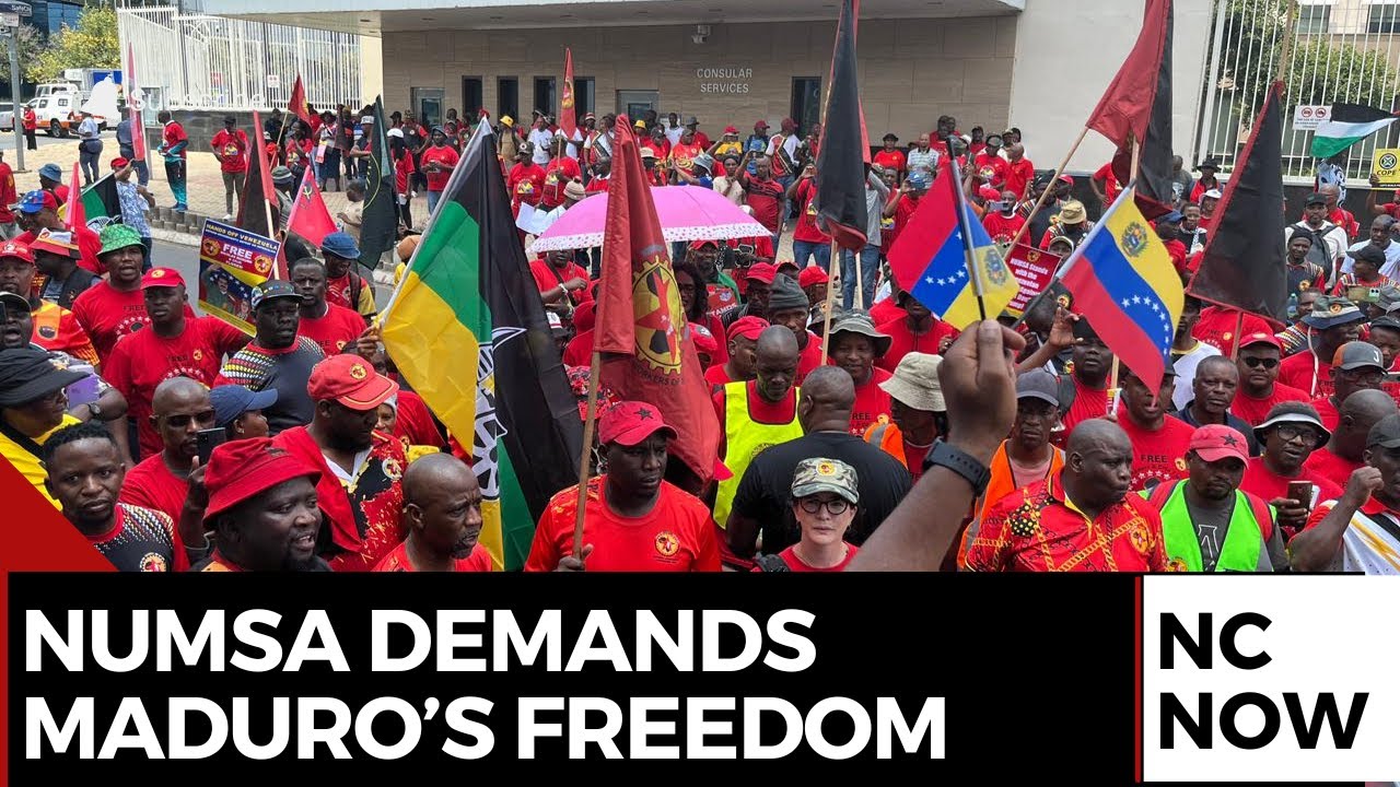 NUMSA Rally Against U.S Over Venezuela's Maduro
