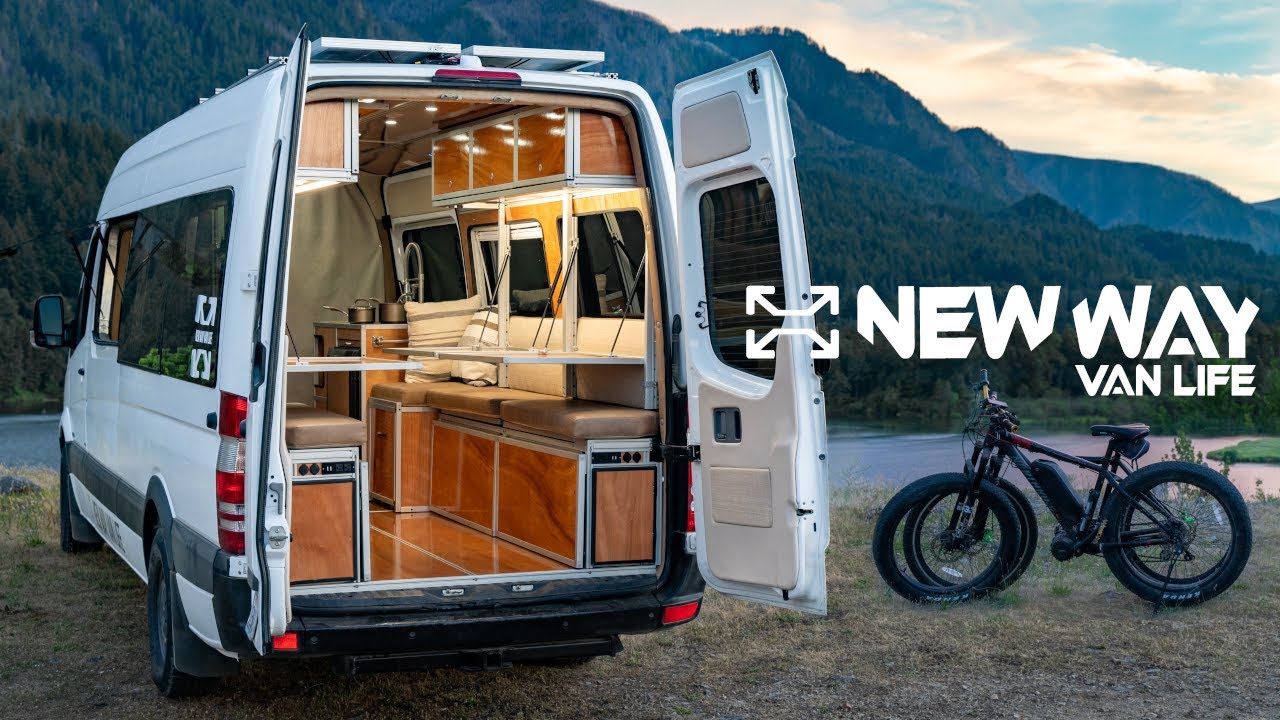 DIY VAN CONVERSION in Days with Integrated NEW EcoFlow Power Kit | EASIEST Complete Van Life System