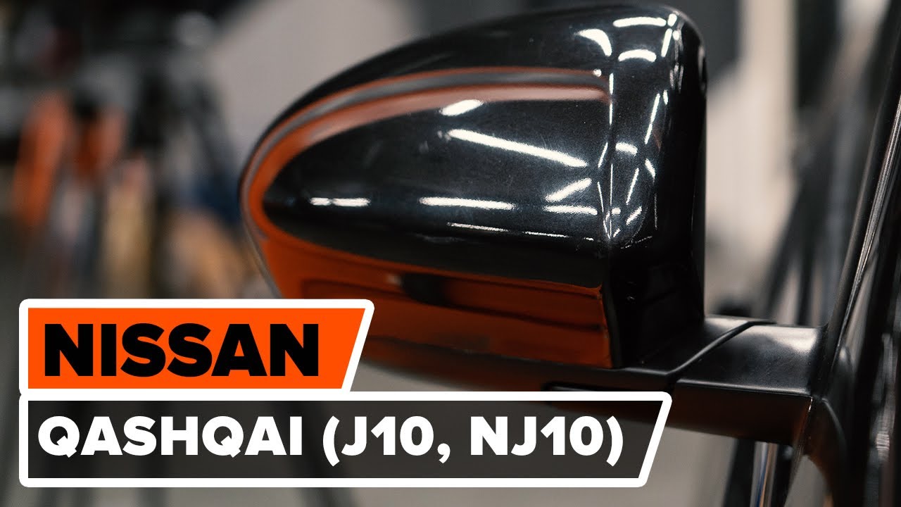 How to replace wing mirror cover NISSAN QASHQAI (J10, NJ10) [TUTORIAL AUTODOC]