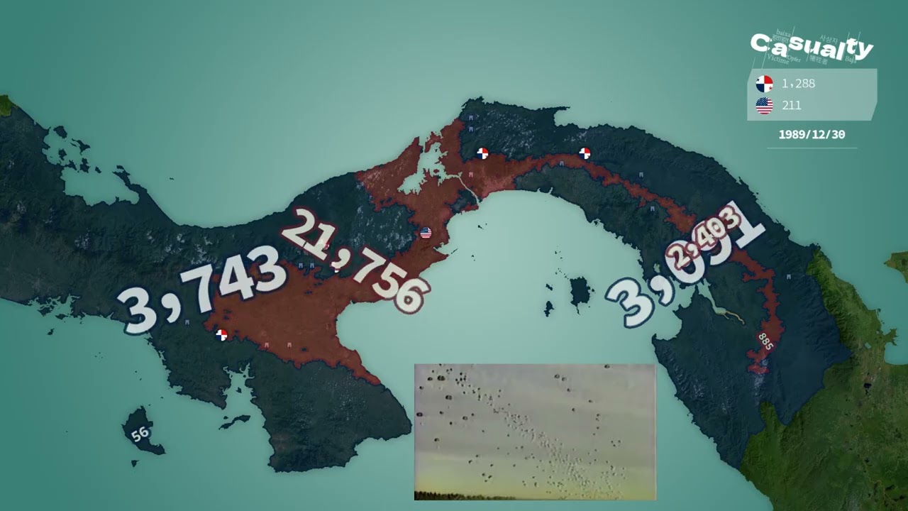 United States invasion of Panama (1989-1990) using Google Maps