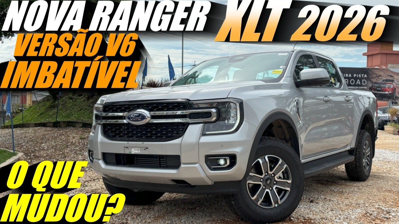 NOVA RANGER XLT 2026 O QUE MUDA? Continua sendo a versão custo-benefício da FORD RANGER 2026?
