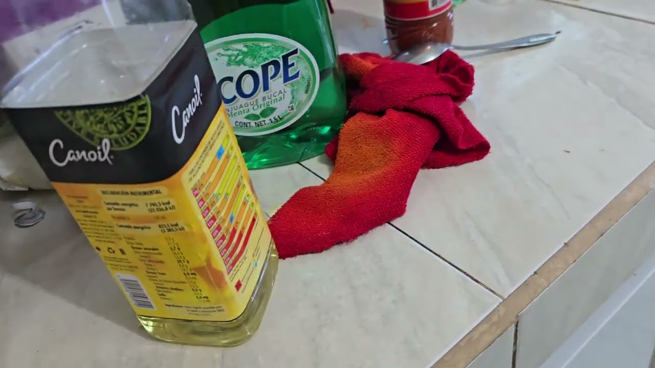 Aceite y manzana 