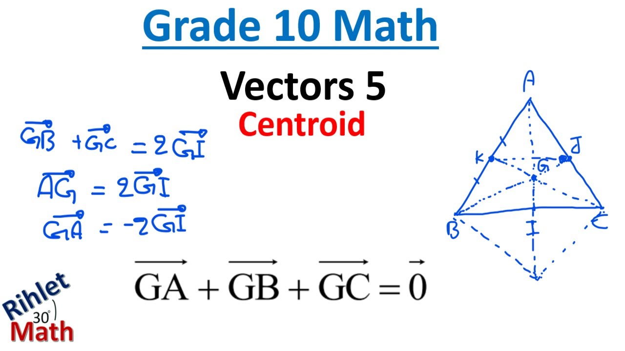 Grade 10 Math | Vectors 5 | Centroid
