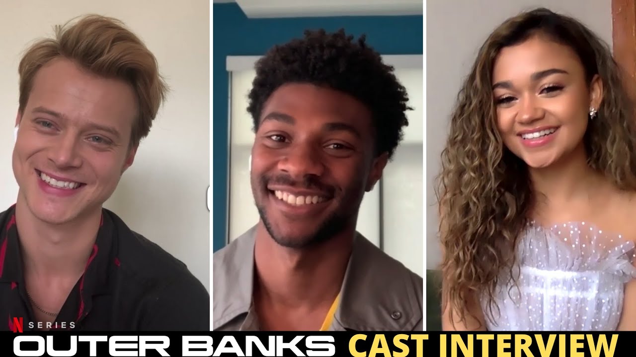 Outer Banks Interview - Madison Bailey, Jonathan Daviss , and Rudy Pankow