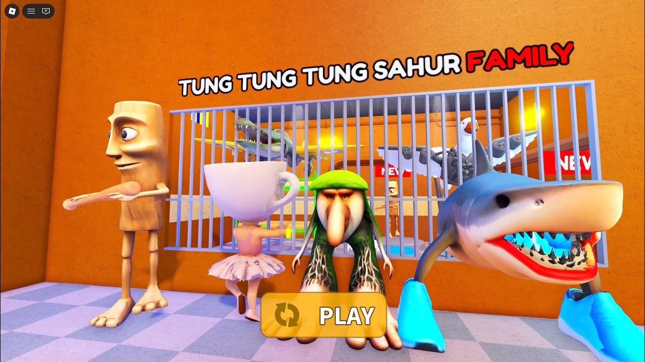 TUNG TUNG TUNG SAHUT FAMILY | obby roblox | walkthrough no death