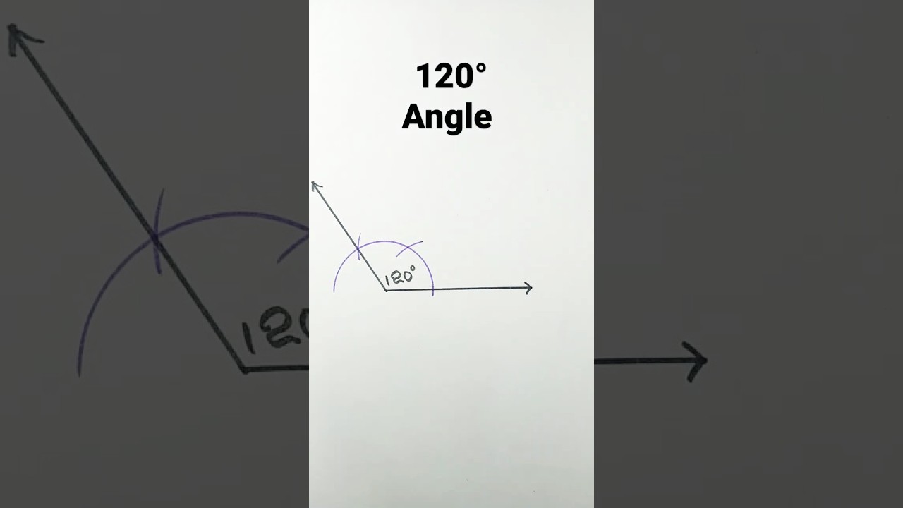 120 degree angle with compass | 120&deg; Angle Construction