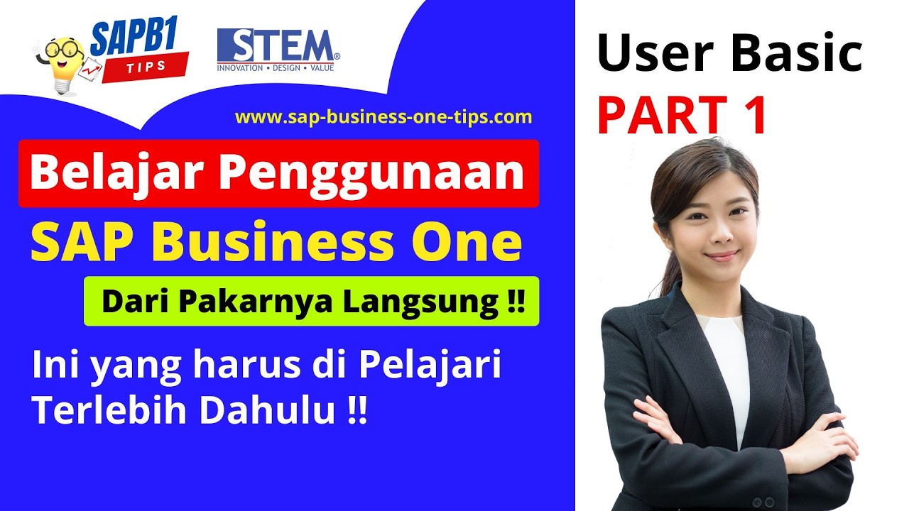 Belajar SAP Business One Bahasa Indonesia Untuk User Pemula - Part 1