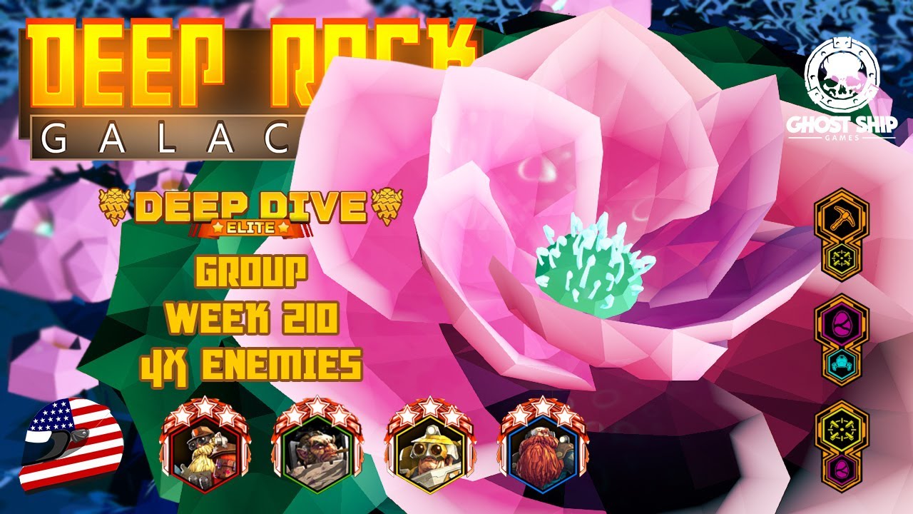 Deep Rock Galactic - Group Elite Deep Dive 4x Enemies Mod [Week 210] (Whalepiper's Tunnel) Azure