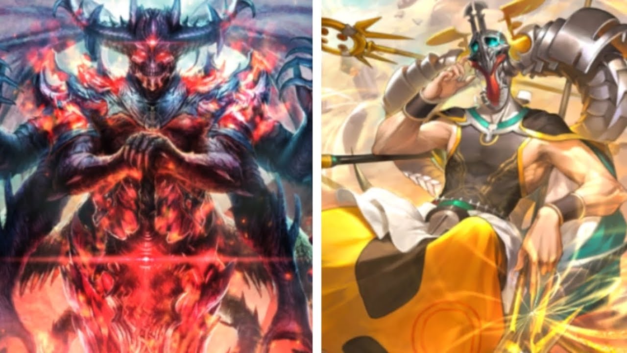 シャドバビヨンド　サタンドラゴンVSクレストビショップ