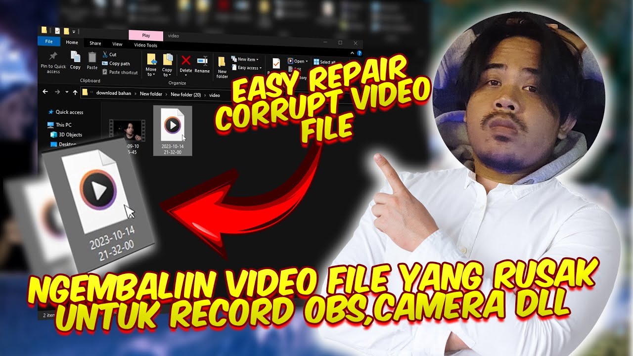TUTORIAL CARA NGEMBALLIN VIDEO FILE OBS,CAMERA DLL YANG RUSAK/CORRUPT DENGAN MUDAH!!