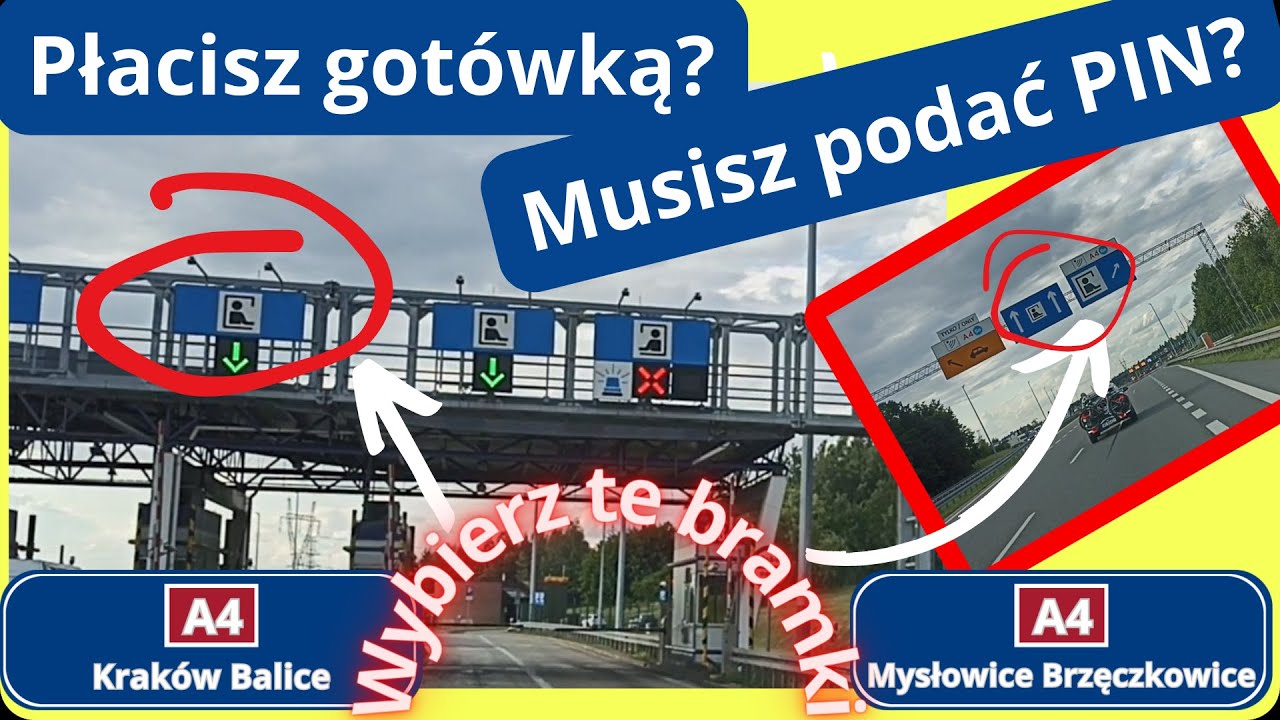 [002] Autostrada A4 jak płacić za przejazd (gotówka/karta/PIN)? (Balice - Brzęczkowice) | 07.2023