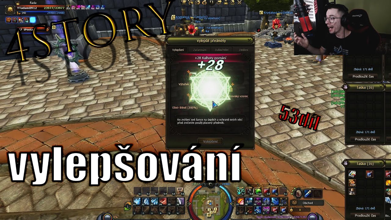 4Story 2x po sobě +28 l vylepšování 400% event #53 díl