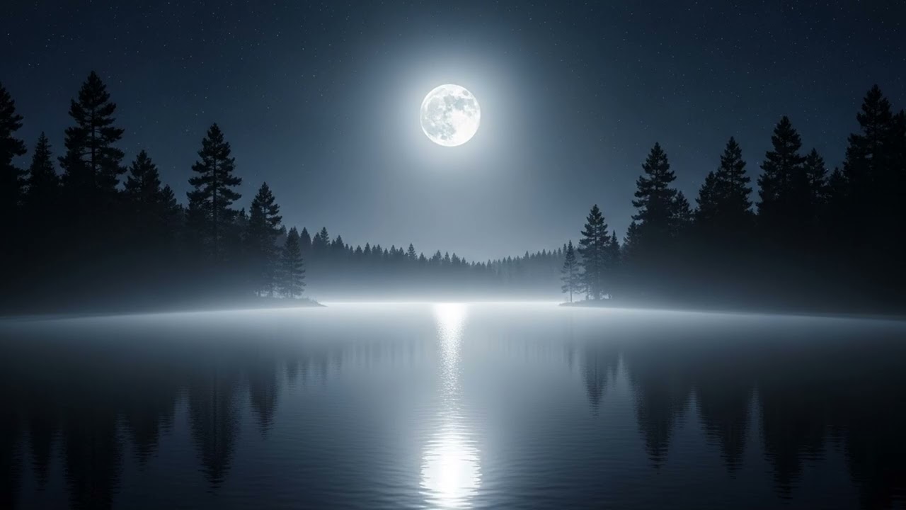 Tranquil Lake Night Music 🌌 Soft & Still