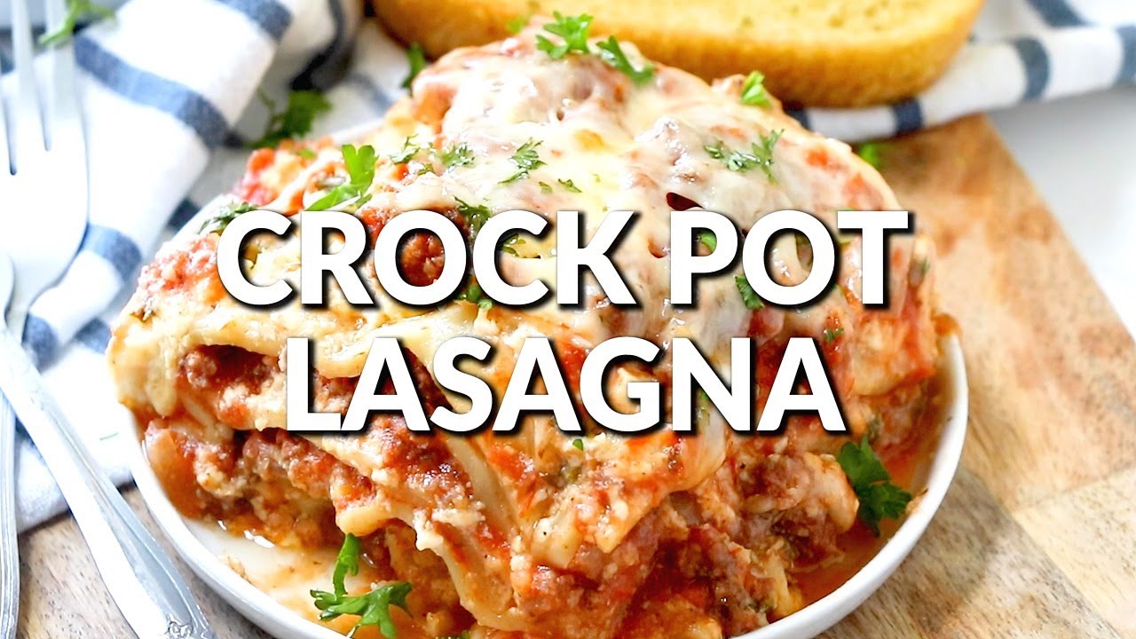 How to make: THE BEST CROCK POT LASAGNA