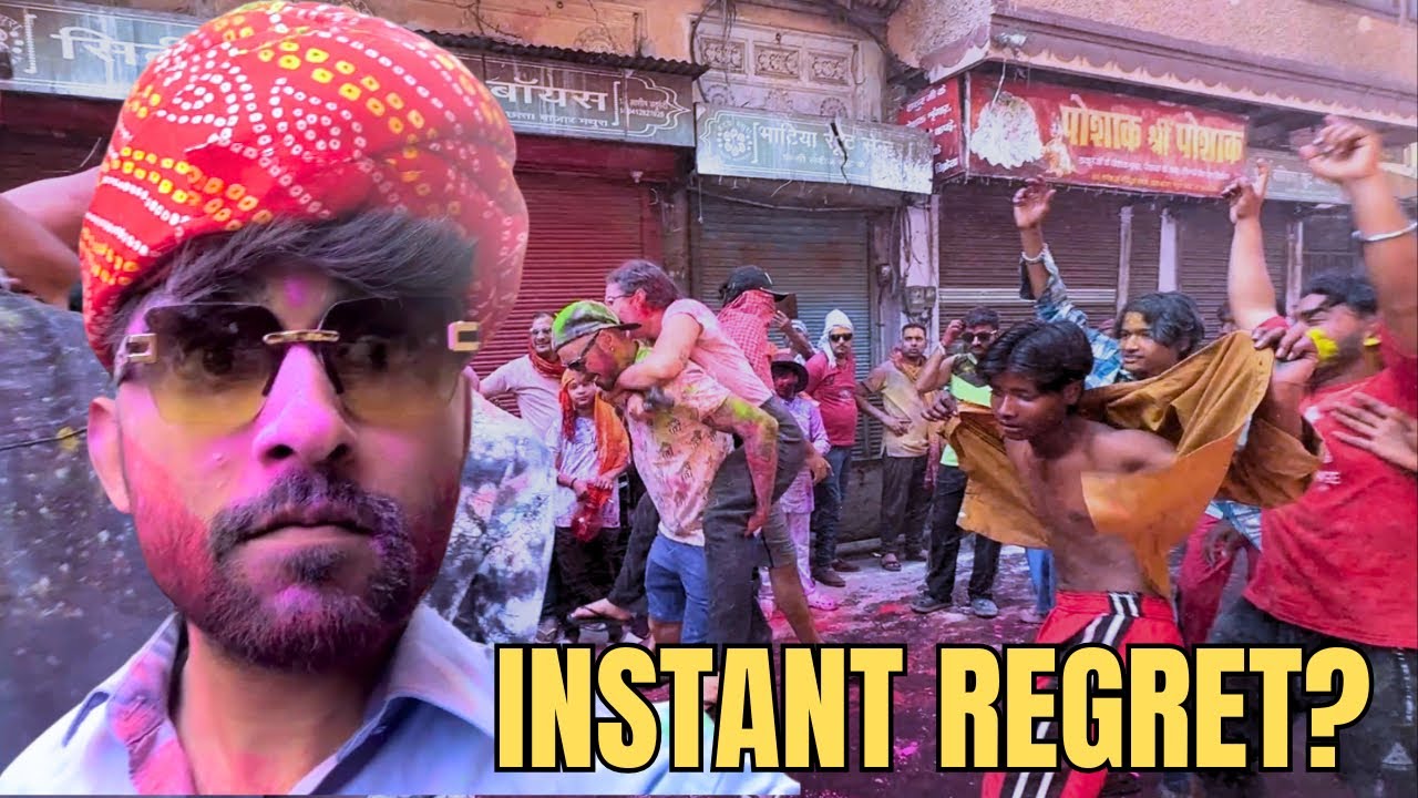 Mathura Holi Dola is Absolute Chaos