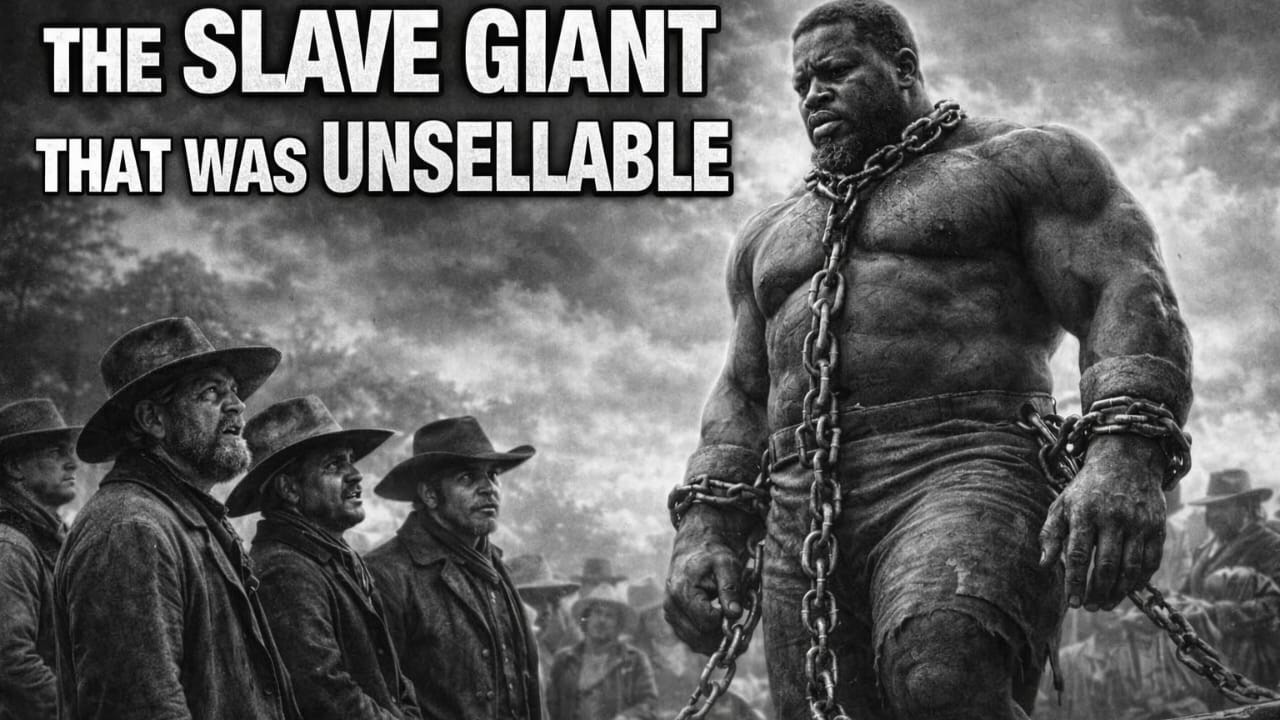 The Enslaved Giant So Huge and Hard to Sell... No Master Could Transport Him to Their Plantation